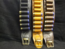 16 Bore (Gauge) Leather Cartridge Belt